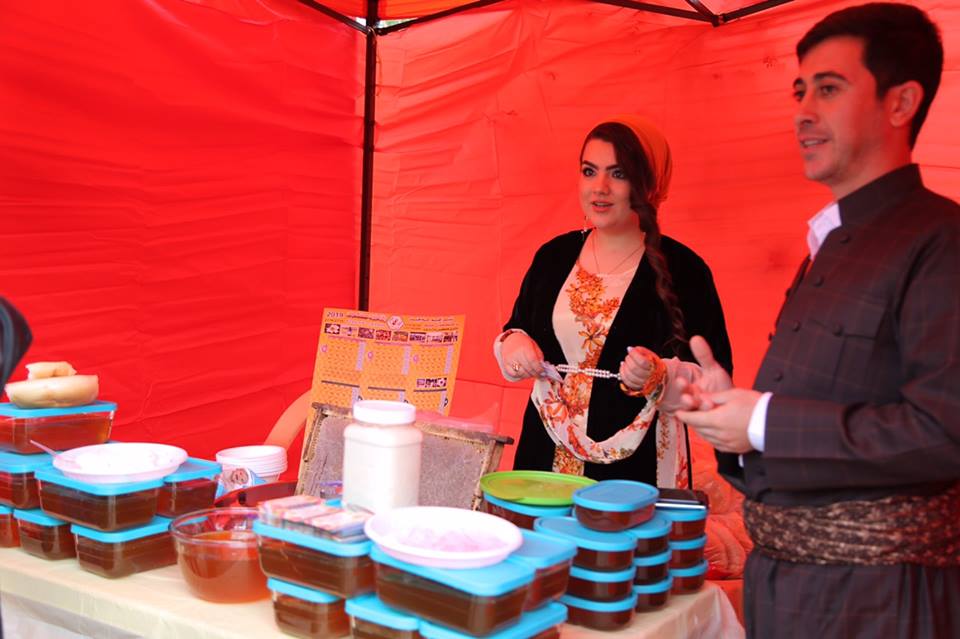 Dozens of beekeepers participated in Sulaimani honey festival, Nov. 8, 2018. (Photo: Ibrahim Fatah)